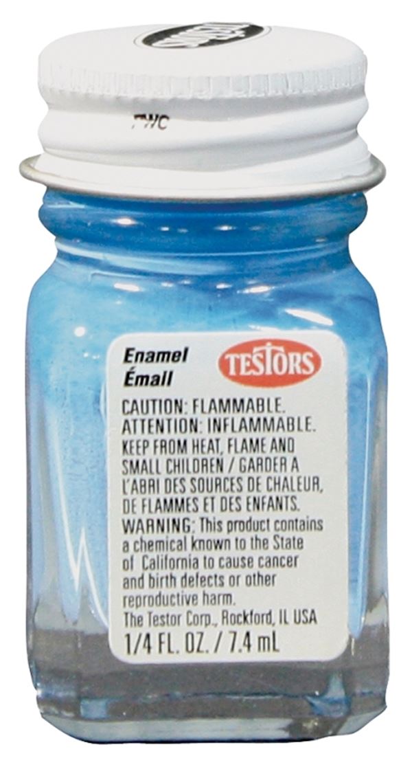 Testors 1108TT Craft Paint, Gloss, Light Blue, 0.25 oz, Bottle