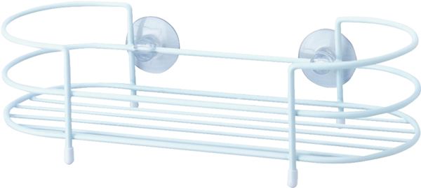 Simple Spaces SS-SC-29-PE-3L Shower Caddy, 1-Shelf, Steel, 11-5/8 in OAW, 3-1/8 in OAH, 4-1/2 in OAD, 10 lb