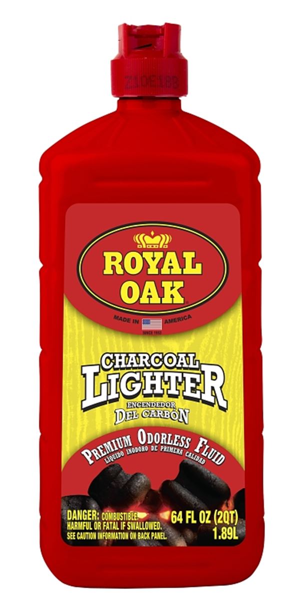 Royal Oak 200294068 Charcoal Lighter Fluid, 64 fl-oz, Pack of 6