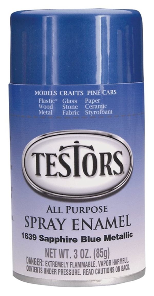 Testors 1639T Craft Spray Paint, Metallic, Flake Blue, 3 oz