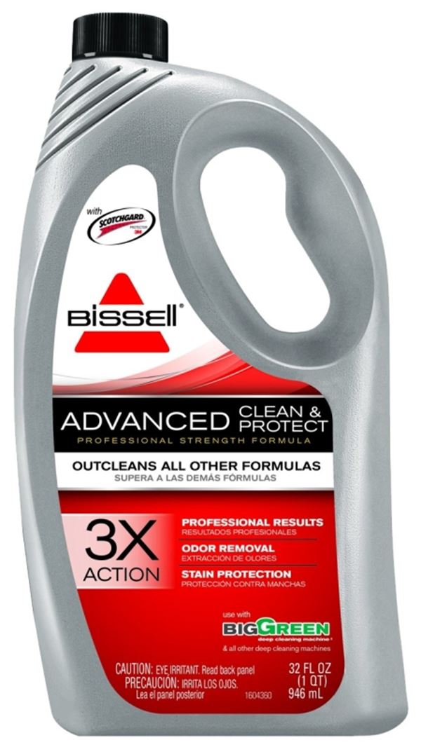 Bissell 49G5 Carpet Cleaner, 32 oz, Bottle, Liquid, Characteristic, Pale Yellow, Pack of 6