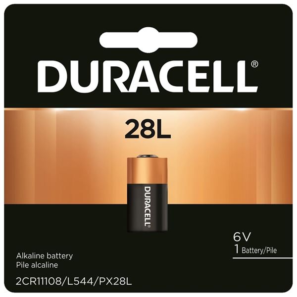 Duracell PX28LBPK Battery, 6 V Battery, 160 mAh, PX28L Battery, Lithium, Manganese Dioxide