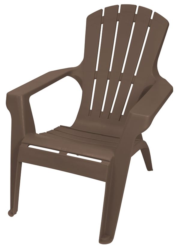 Gracious Living 11169-ADI II Contour Adirondack Chair, 29-3/4 in W, 35-1/4 in D, 33-1/2 in H, Resin Seat